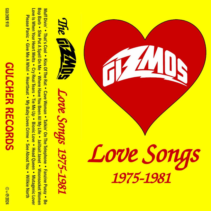 Gizmos- Love Songs 1975 - 1981 Cassette NEW - Cease & Desist Records