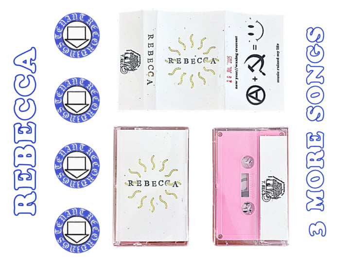 Rebecca- 3 More Songs Cassette NEW - Cease & Desist Records