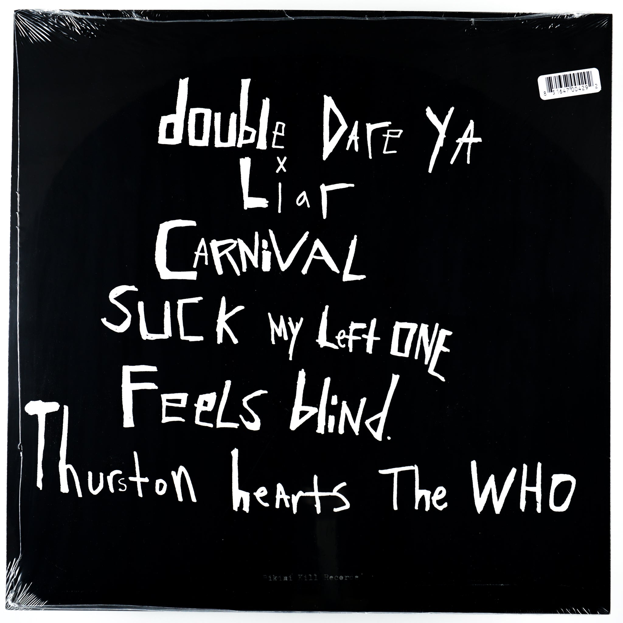 Bikini Kill- S/T 12" LP NEW