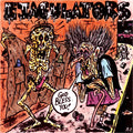 Cover art for Ejaculators' "God Bless You" 7-inch vinyl EP released by Cease & Desist Records, featuring bold graphic design.