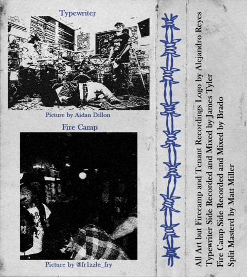 Typewriter/Firecamp- Split Cassette NEW - Cease & Desist Records