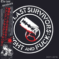 Vinyl record of "The Last Survivors 2001-2016" by Cease & Desist Records, front cover with obi strip visible.