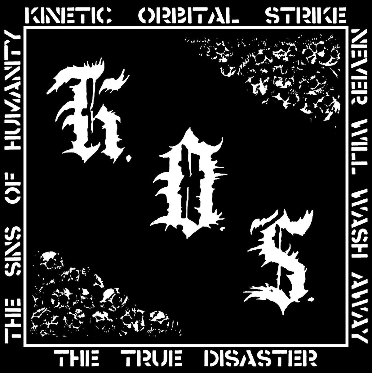K.O.S. The True Disaster vinyl record album by Cease & Desist Records, front cover image featuring album artwork.