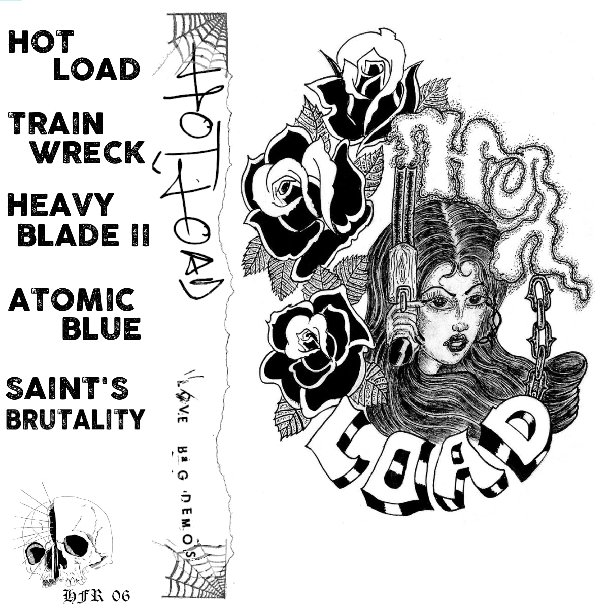 Cease & Desist Records Hot Load Love Bag cassette tape with colorful cassette case and cover art.