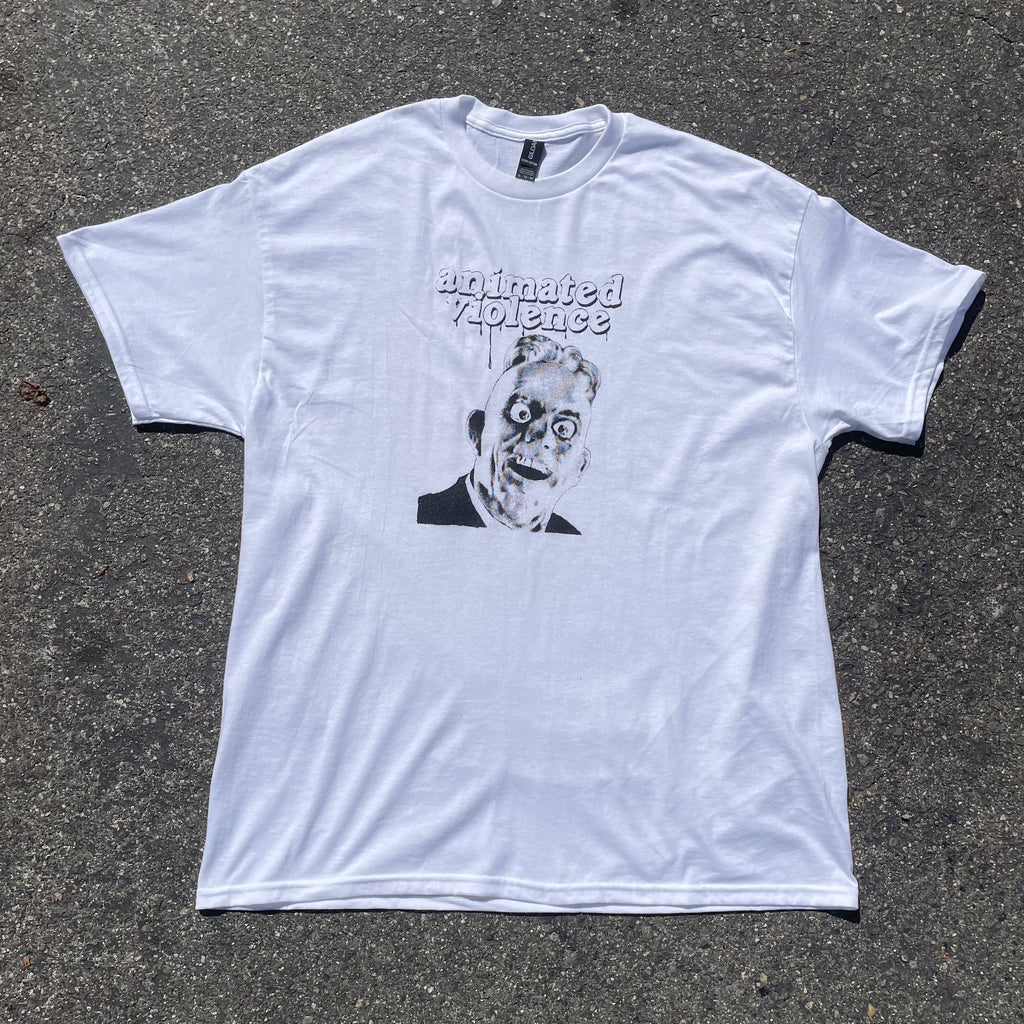 Animated Violence T-Shirt by Cease & Desist Records featuring bold graphic artwork on a casual clothing tee.