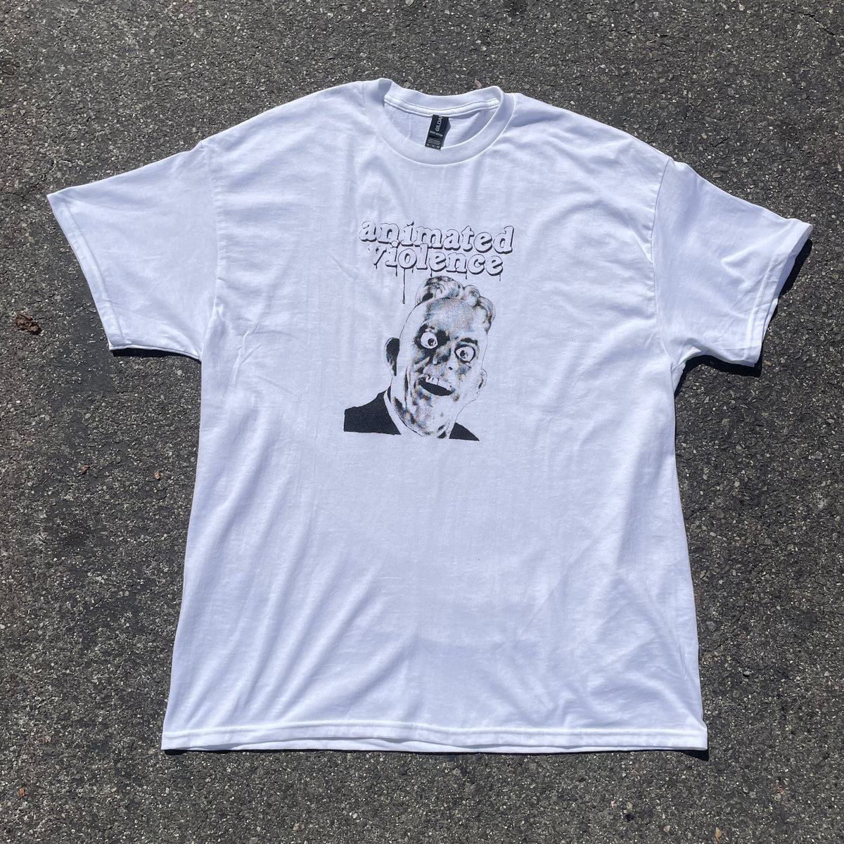 Animated Violence T-Shirt by Cease & Desist Records featuring bold graphic artwork on a casual clothing tee.