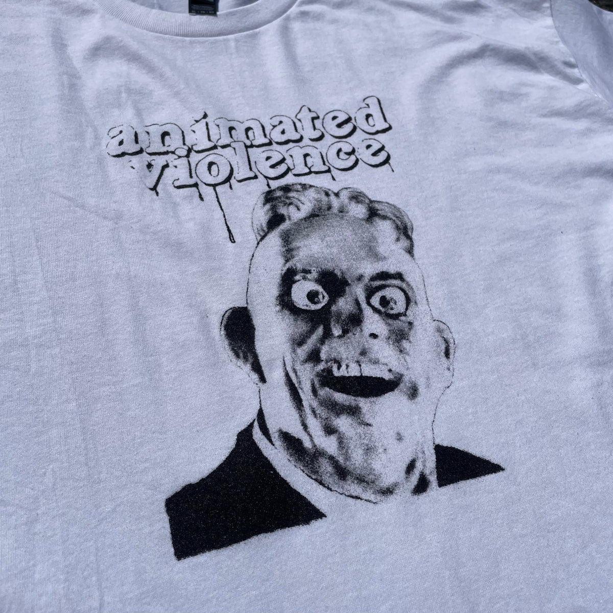 Animated Violence T-Shirt by Cease & Desist Records, casual clothing featuring graphic animated violence design on a comfortable T-shirt.