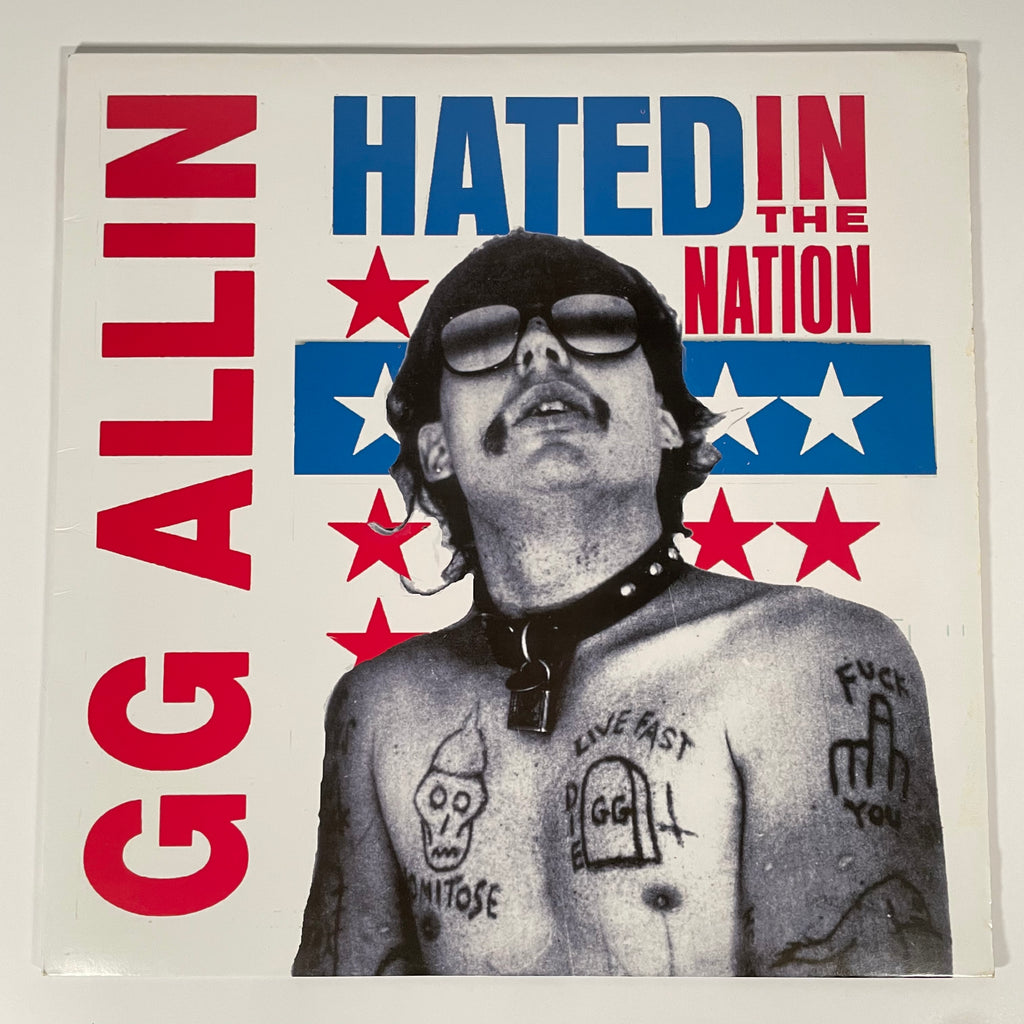 USED: GG Allin- Hated in the Nation 12" LP RE - Cease & Desist Records
