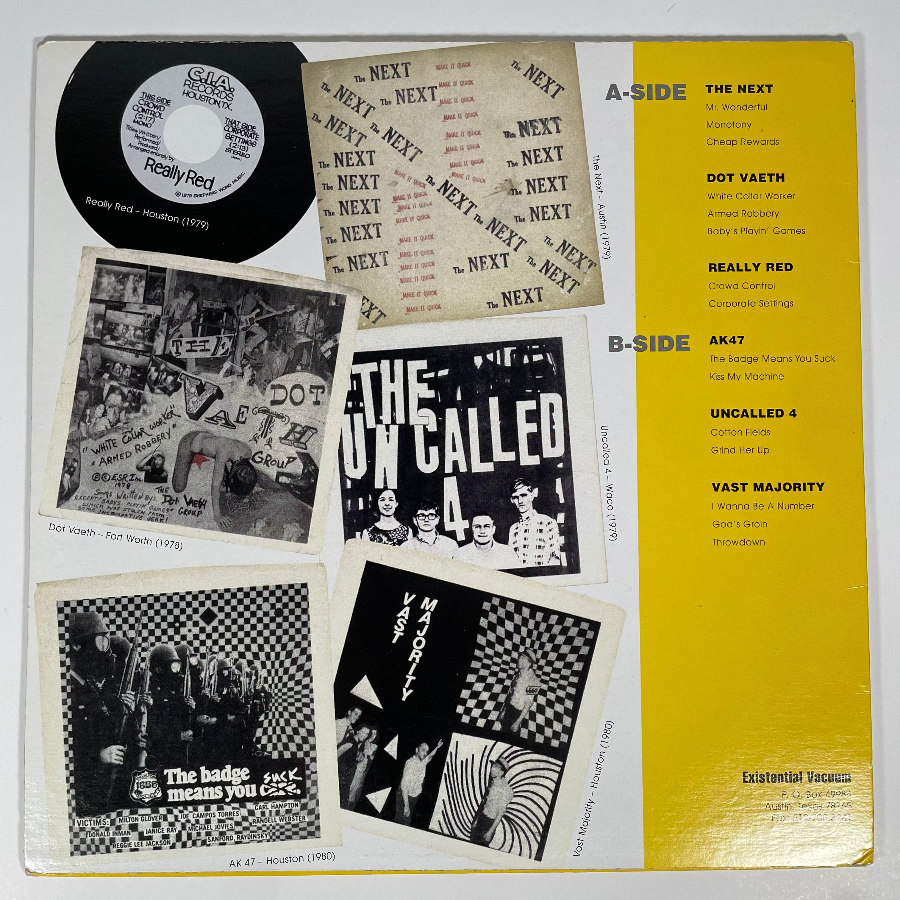 USED: V/A- Deep in the Throat of Texas Punk Comp 12" LP 1997 - Cease & Desist Records