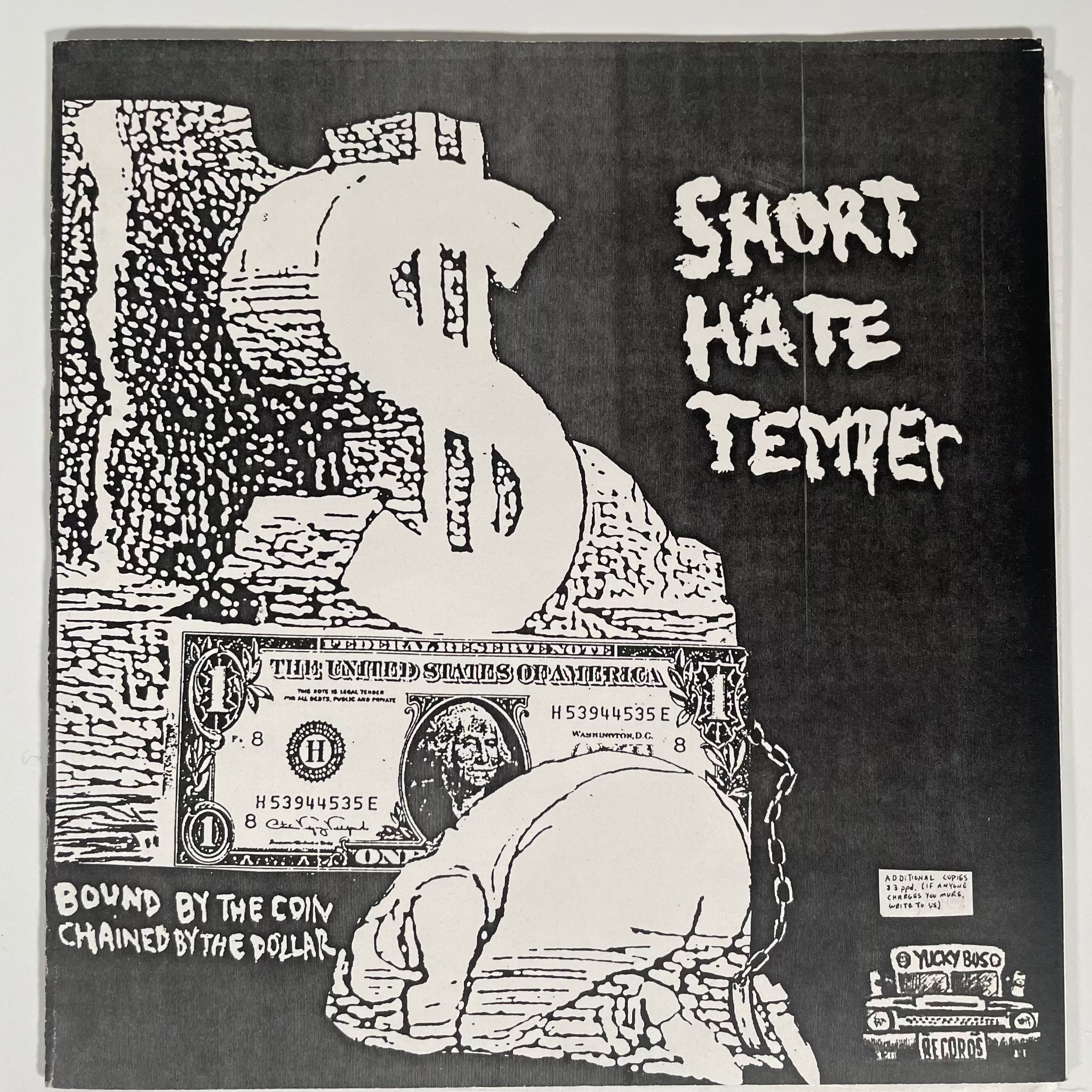 USED: Short Hate Temper/Potato Justice- Split 7" 1995 - Cease & Desist Records
