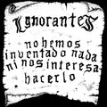 Vinyl album cover for Ignorantes "No Hemos Inventado Nada Ni Nos Interesa Hacerlo" 12-inch LP by Cease & Desist Records