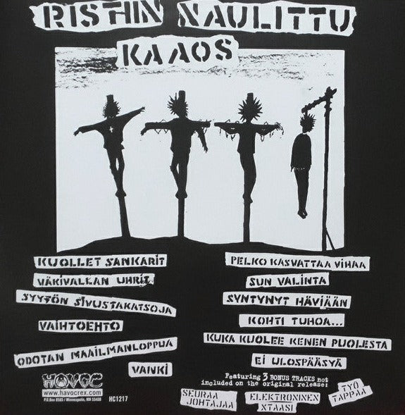 Kaaos "Ristiinaulittu Kaaos" 12" LP NEW - Cease & Desist Records