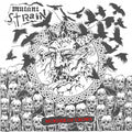 A 12-inch vinyl record titled "Murder of Crows" by Mutant Strain, with album artwork visible on the Cease & Desist Records release.