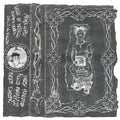 Cease & Desist Records cassette titled "Sounds of Masturbation" featuring artwork, vintage audio cassette design.