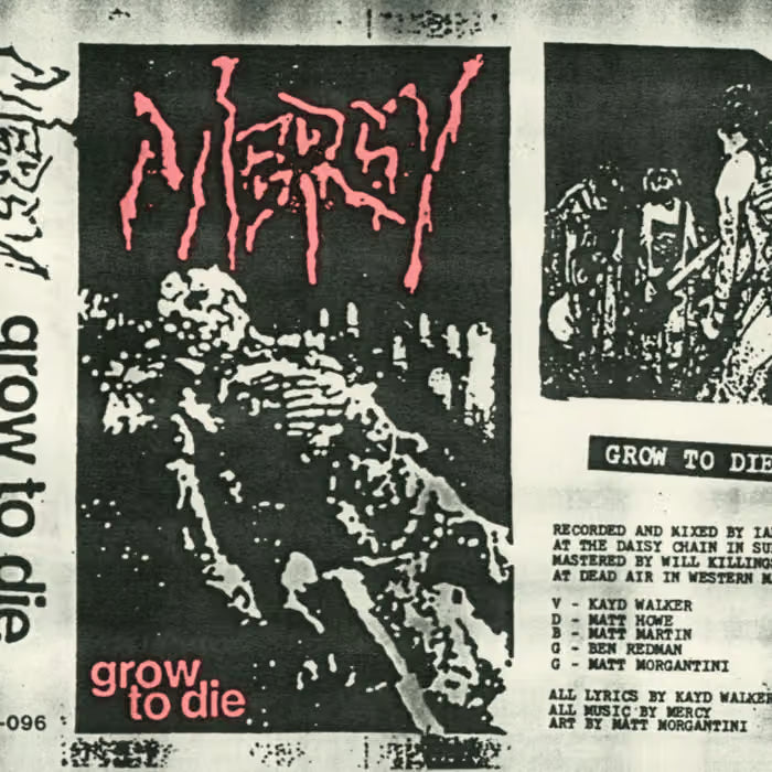 Mercy- Grow to Die NEW Cassette