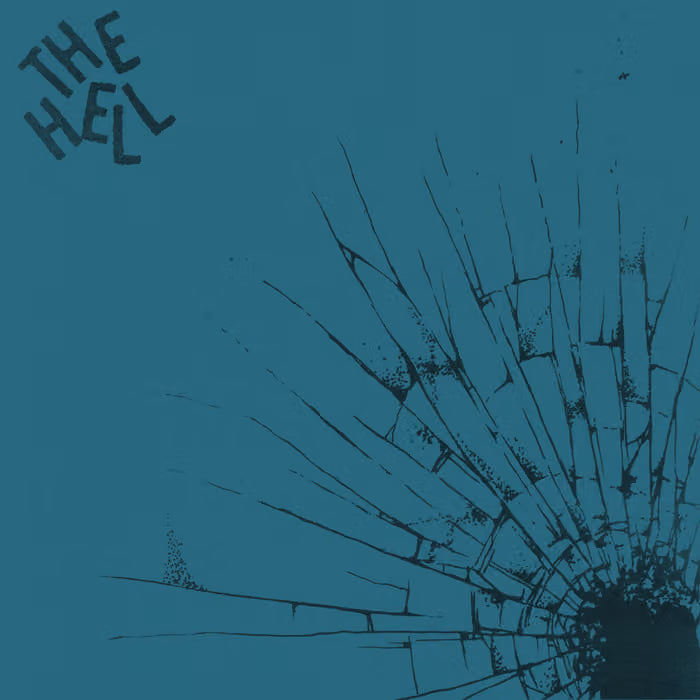 Vinyl record titled "The Hell: S/T" by Cease & Desist Records, featuring dark cover art and vintage-style design.
