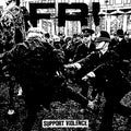 Cease & Desist Records vinyl record titled "Support Violence" 7-inch EP with black and white cover art.