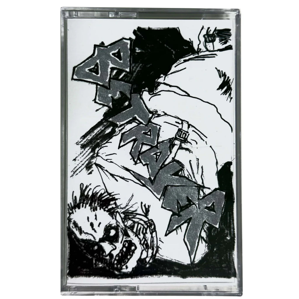 Cease & Desist Records Betrayer S/T cassette tape with black and white cover art, featuring the album title and band name.