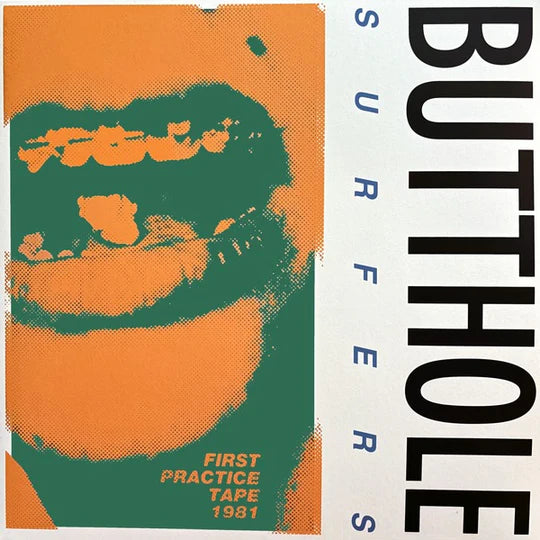 Vintage vinyl record of Butthole Surfers First Studio Tape 1981 12-inch album by Cease & Desist Records, with abstract cover art.