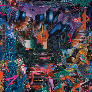 Black vinyl record of Cease & Desist Records' Cavalcade MIDI 12-inch LP, featuring the album cover artwork.