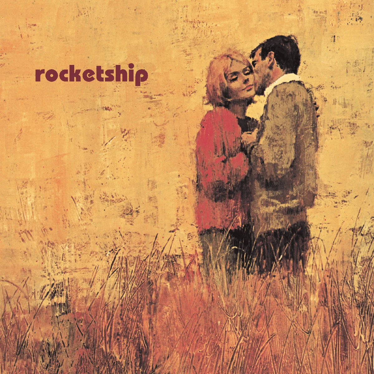 White swirl vinyl of Rocketship's "A Certain Smile, A Certain Sadness" 12-inch LP by Cease & Desist Records