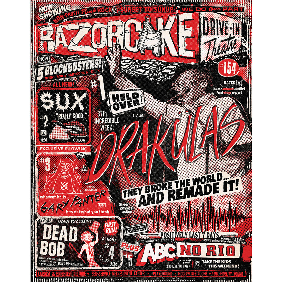 Razorcake 154, Drakülas, Sux, Dead Bob, Gary Panter, ABC No Rio