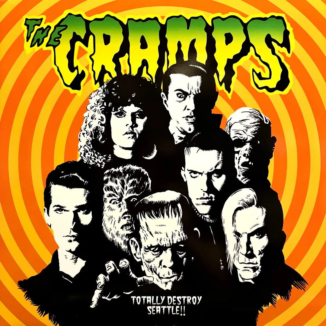 The Cramps- Totally Destroy Seattle!! 12" LP NEW - Cease & Desist Records